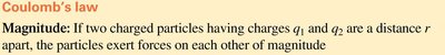 Coulomb's law explanation and direction