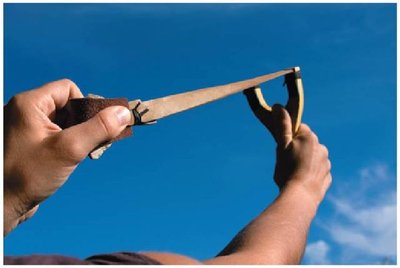 Work done to a sling transforms to elastic potential energy