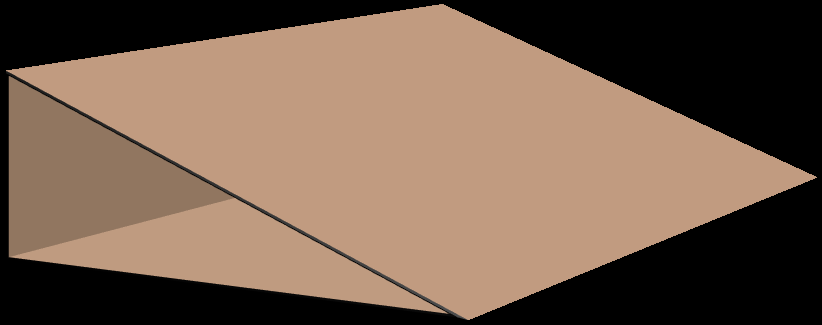 Inclined plane for rolling objects