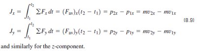 Impulse component equations
