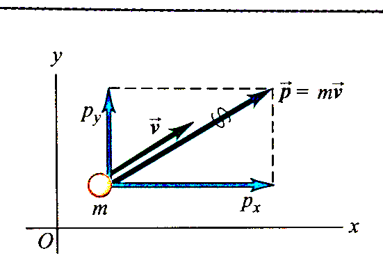 Momentum vector diagram