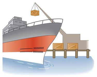 Ship with maximum load lines
