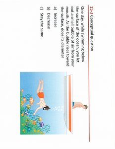 Conceptual question: bubble rising in water