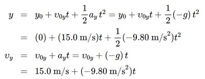Calculation of maximum height in free fall