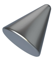 Cone-shaped iron weight