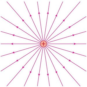 Field lines for a positive point charge