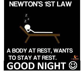 Newton's 1st Law: A body at rest wants to stay at rest