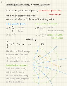 Electric field and equipotential surfaces
