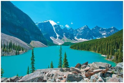 Mountain landscape, gradient of U