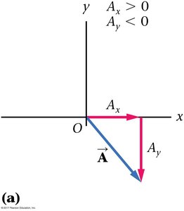 Vector in fourth quadrant