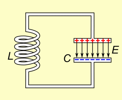 LC circuit oscillator