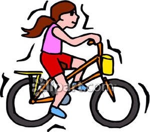 person riding bicycle