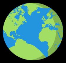 Earth illustration for weight force