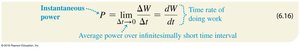 Equation for instantaneous power