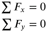 Equilibrium equations