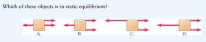 Diagram of boxes with forces for static equilibrium question