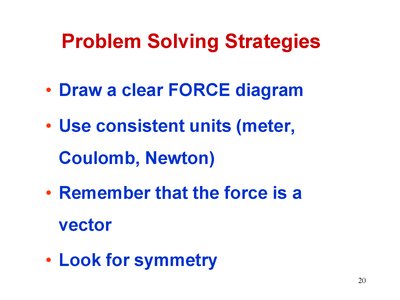 Problem solving strategies