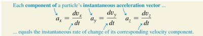 Acceleration vector with x and y components (archer)