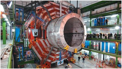 Large solenoid at CERN used to generate a uniform magnetic field