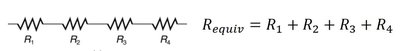 Resistors in series with formula
