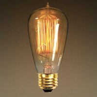 Incandescent lamp glowing