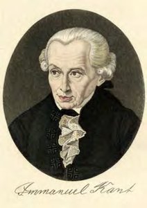 Portrait of Immanuel Kant, whose philosophy influenced Ørsted