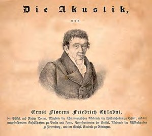 Portrait of Ernst Chladni, pioneer of acoustic figures