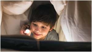 Person using a flashlight, illustrating electric circuits in daily life
