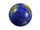 Earth rotation animation