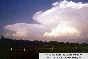Cloud formation by orographic lift