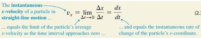 Definition of instantaneous velocity