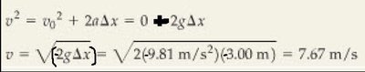 Calculation of speed on entering water