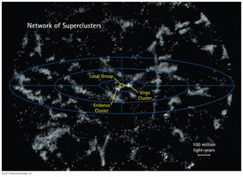 Network of superclusters