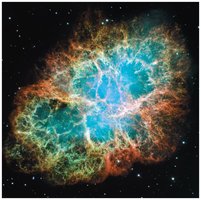 Crab Nebula, remnant of a supernova