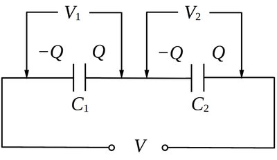 Capacitors in series
