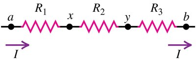 Equation for equivalent resistance in series