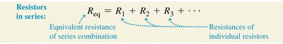 Series circuit example with three resistors
