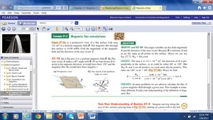 Sketch for magnetic flux calculation