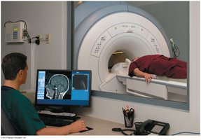 MRI machine in use