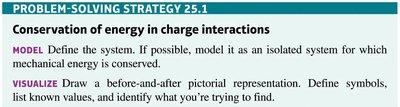 Conservation of energy in charge interactions