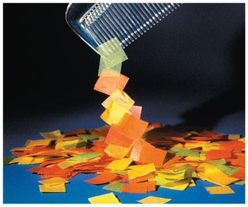 Comb attracting paper pieces