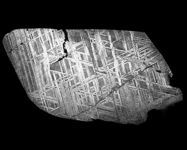 Iron-nickel meteorite sample