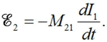 Mutual inductance emf equation