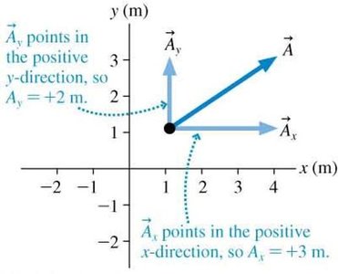 Vector with positive x and y components