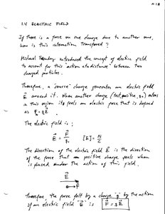 Electric field calculation and superposition principle