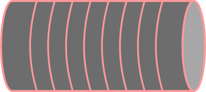 Diagram of a solenoid representing an inductor