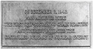 Historical nuclear reactor setting
