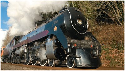 Steam locomotive as an example of a thermal machine