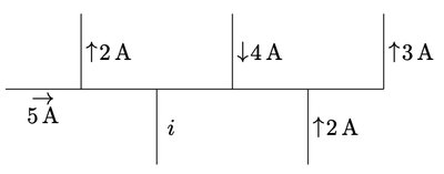 Circuit diagram with labeled currents