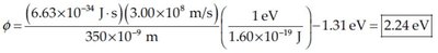Calculation of work function